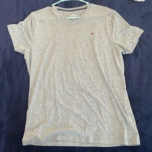 Gray short sleeve v neck